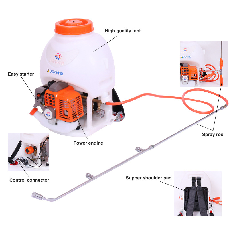 High quality powerful agricultural TU-26/1E32F 2 stroke 20 liters knapsack gasoline engine power sprayer