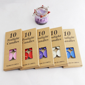 Factory Wholesale 10 Pcs Tea Light Candles Birthday Wedding Confession Home Decoration Mini Scented Candle