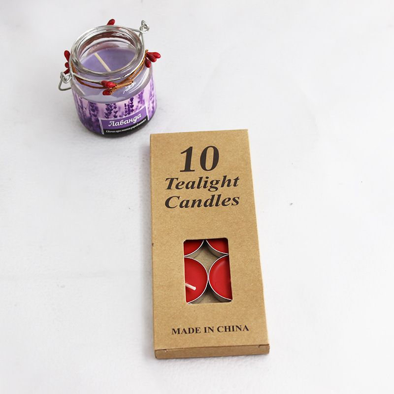 Factory Wholesale 10 Pcs Tea Light Candles Birthday Wedding Confession Home Decoration Mini Scented Candle