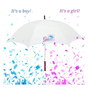 Factory Wholesale Baby Gender Reveal Umbrella Boy Or Girl Gender Reveal Ideas Party Props