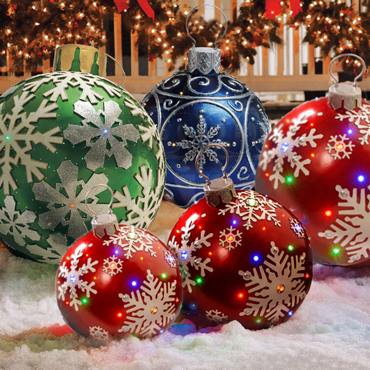 Hot Sale PVC Giant Inflatable Christmas Balls Large Outdoor Christmas Inflatable Ornament Christmas Ball