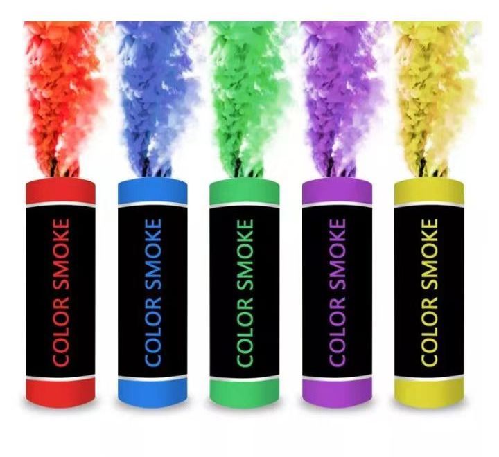 Low MOQ Wholesale Color Smoke Bomb Fireworks Gender Reveal Wedding Party Smoke Bombs For Photography Props Fireworks