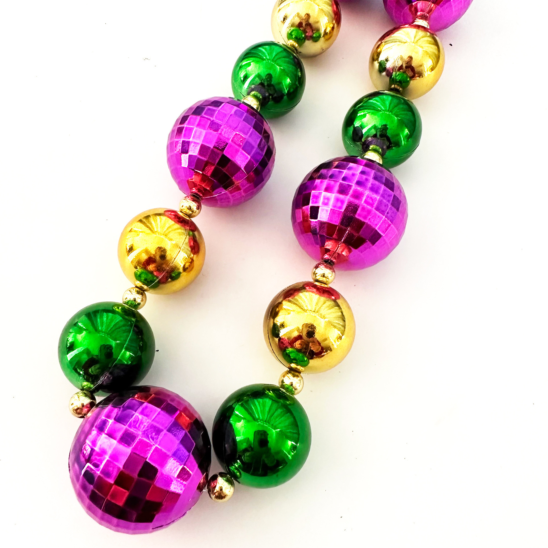 2023 Latest big ball string new orleans holiday party mardi gras jumbo beads necklace parades night club dressup events decor