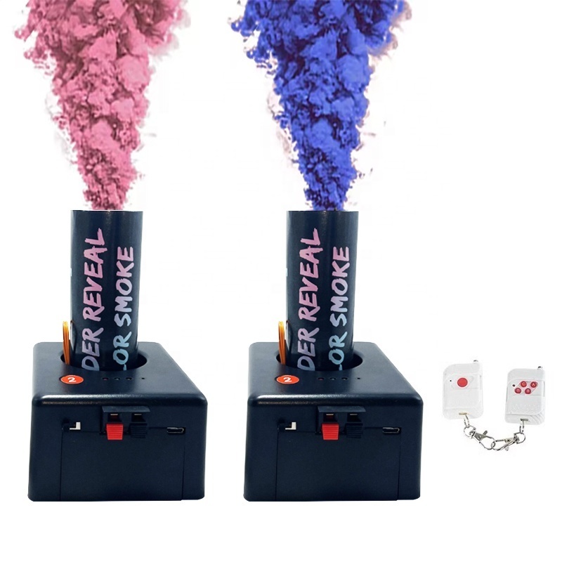 Popular Electronic Smoke Bomb Gender Reveal Party Decoration Creative Remote Start Gender Reveal Props