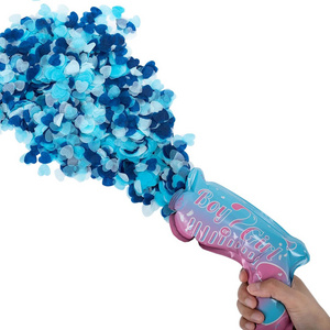 New design boy or girl balloons gun gender reveal confetti gun cannon gender reveal party supplies