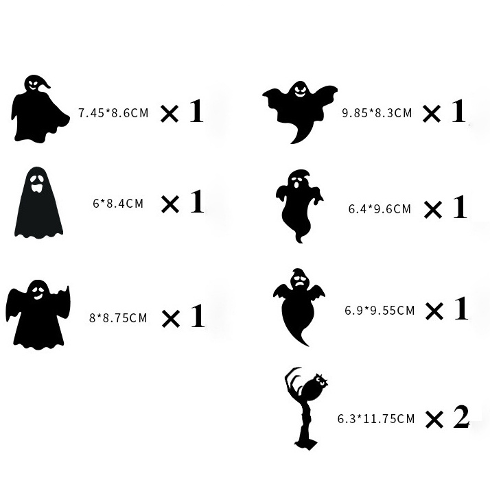 Hot Selling PVC Halloween 3d Bat Wall Stickers Sets Halloween Bat Decorations