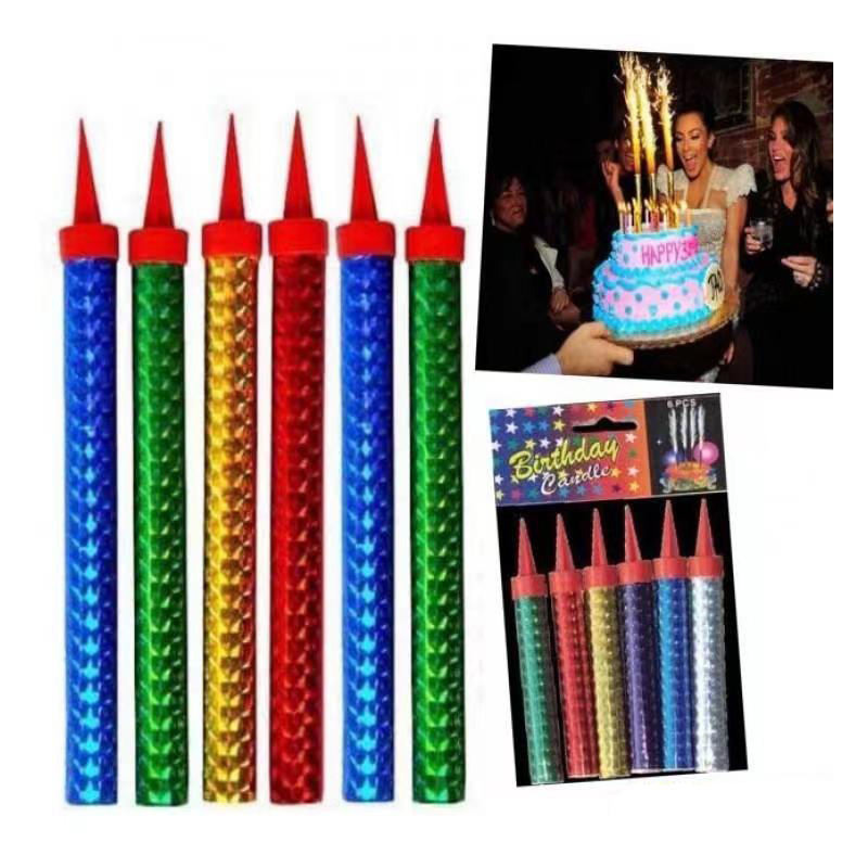 Hot Sale Ice Fountain Sparkler Birthday Cake Candles Wedding Bar Party Cake Firework Candle Wholesale