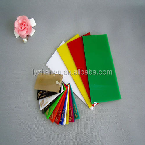 Wholesales Customized Acrylic Perspex Colour Plastic Rigid Sheet 32 Different Colours A5 A4 A3 3 & 5mm