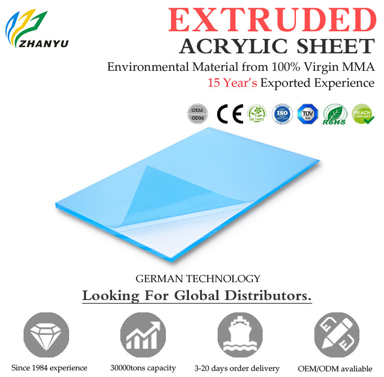 Zhanyu extrusion acrylic sheet extruded acrylic sheet XT acrylic sheet