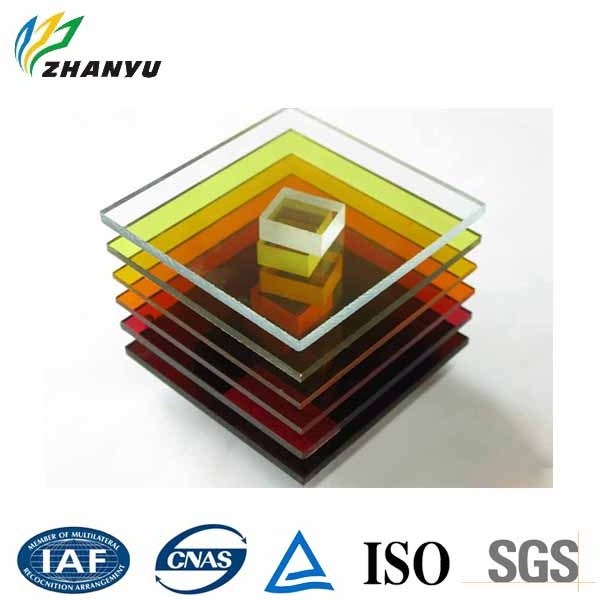 Heat resistant color plastic transparent perspex pmma cast acrylic sheet