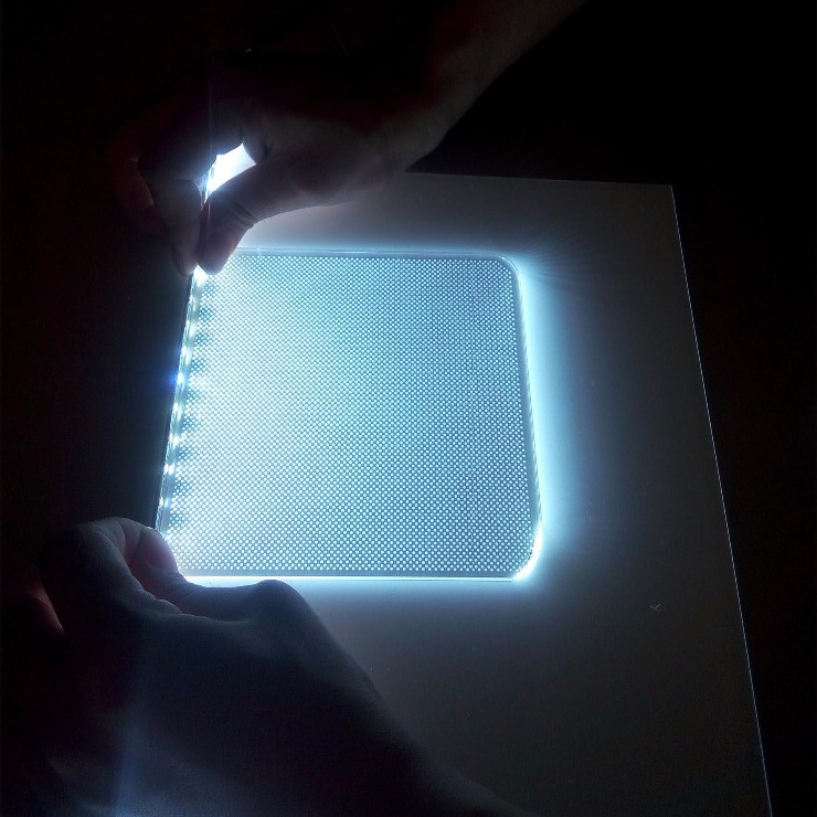 Factory Directly Sale Laser Dotting PMMA Acrylic Light Guide Panel/LGP