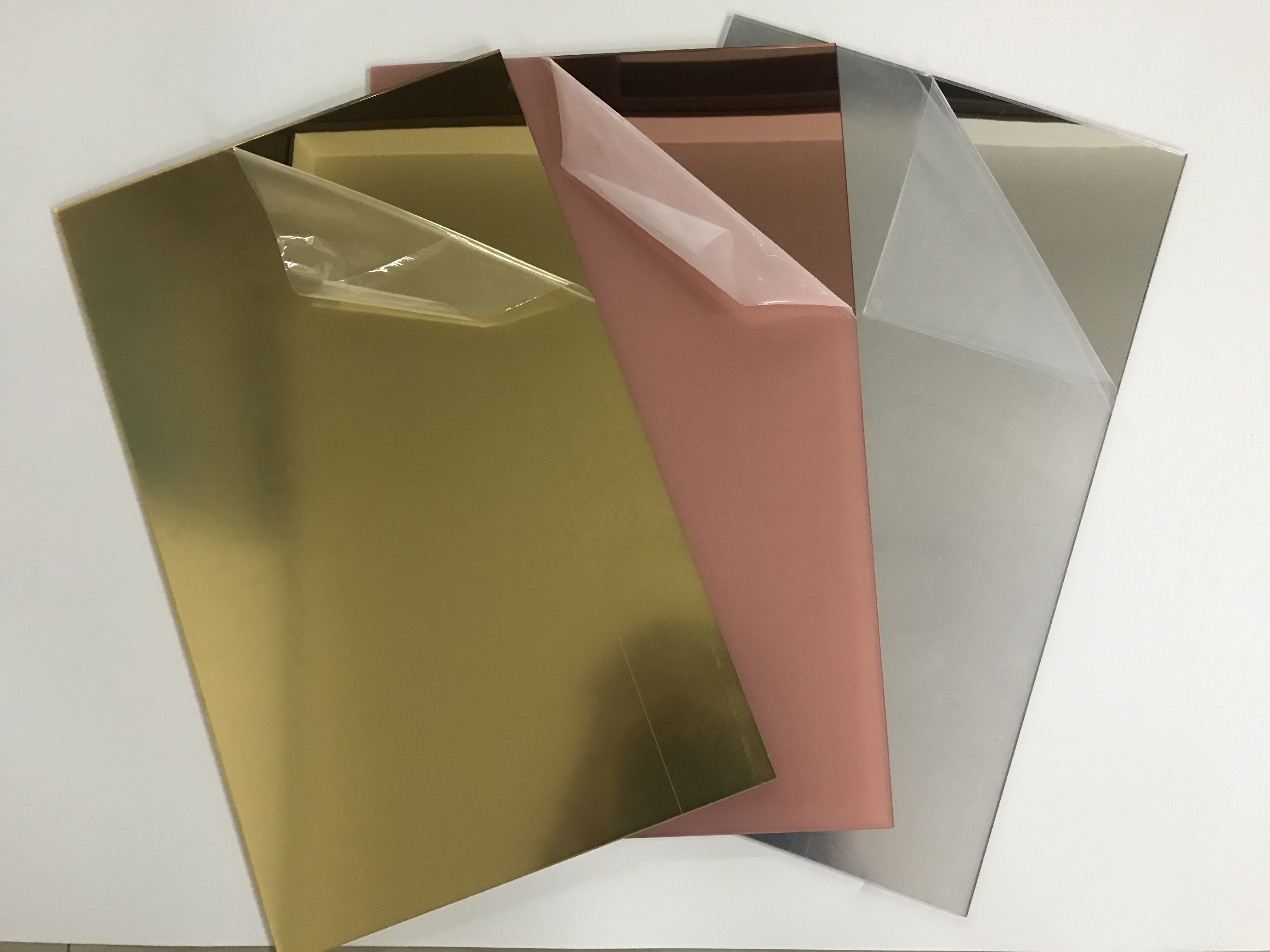 ZHANYU Silver mirror Golden Mirrored acrylic panel plexiglass sheet 1mm 1.5mm  2mm 2.5mm  3mm