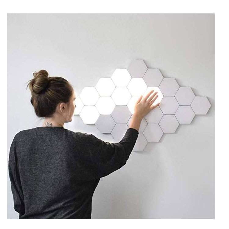 RGB Creative Indoor Light Touch Induction Modular Decorative DIY Quantum Hexagonal Led Honeycomb Light