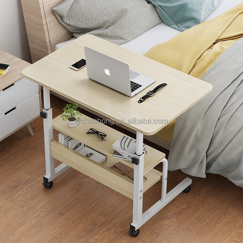 60X40CM Laptop computer desk bed with desk lazy student dormitory simple folding table bedside height adjustable computer desk