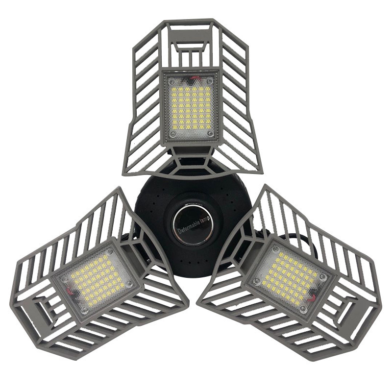 LED Infrared radar high shed lamp  Mining lamp  Floodlights E27 garage light  Led deformation folding lamp LED folding bulb