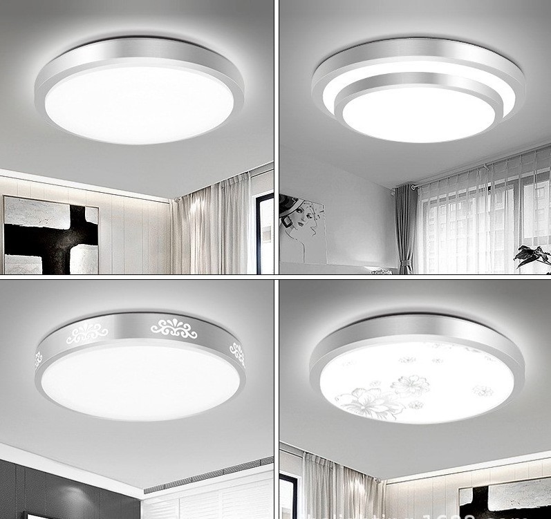 12W 24W Ceiling Lights Fixture Surface Mounted Nordic Style LED Ceiling Lam Acousto optic ceiling lamp Acrylic white circular