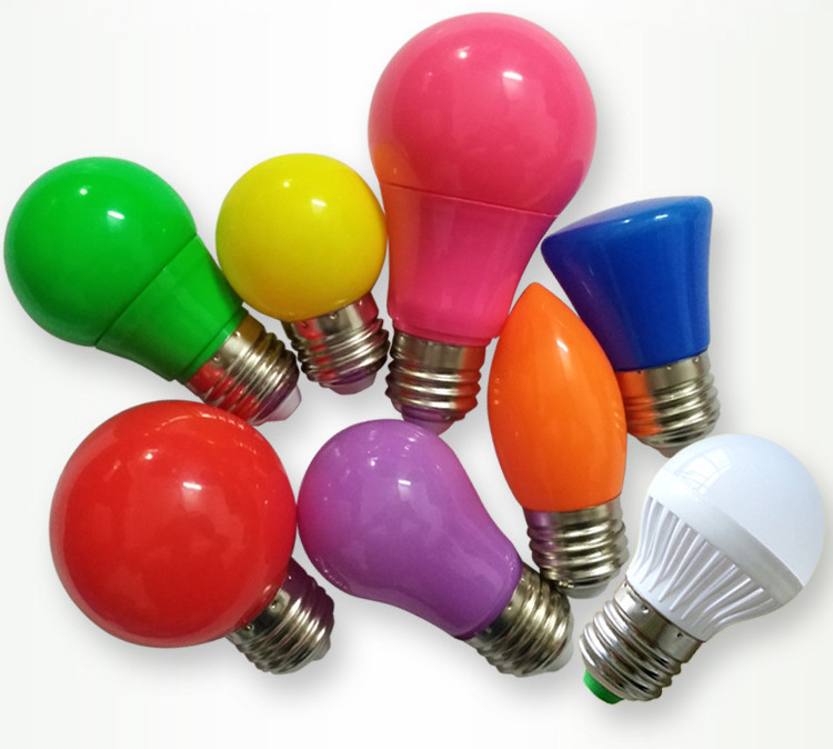 LED color light bulb A60 constant current bright color Christmas led color bulb A50 G45 Christmas day led bulb