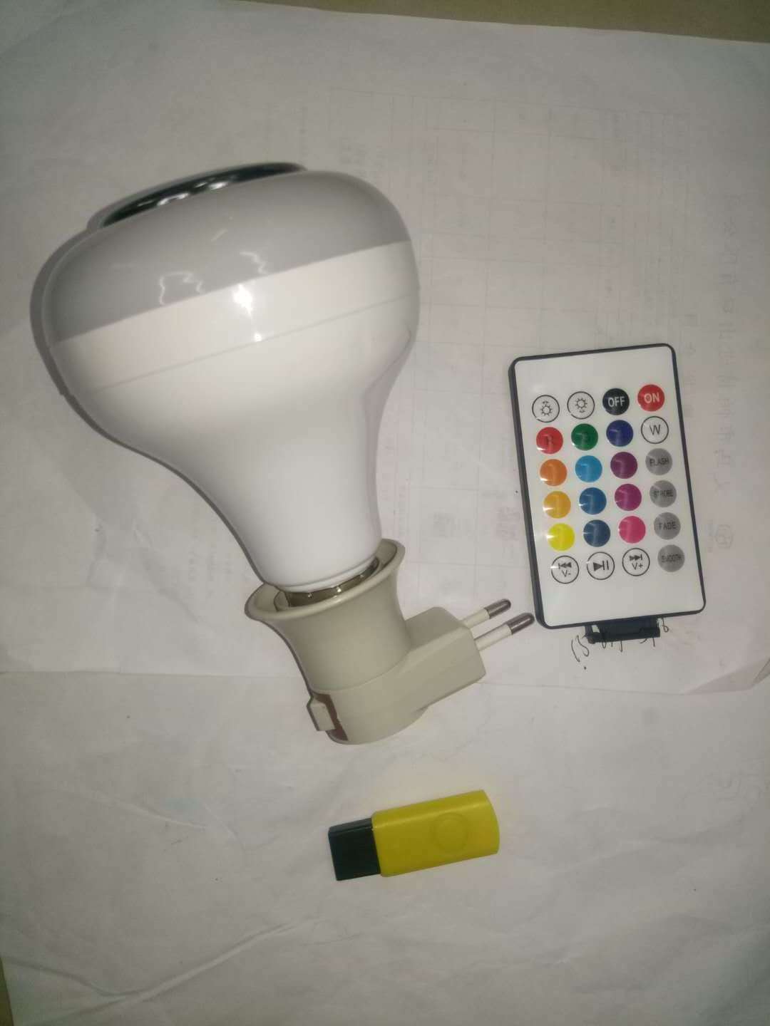 RGB E27 Remote Control Led Music Bulb Smart Light Speaker Led Bulb with Speaker WIFI B22  20W 10W 85-265V