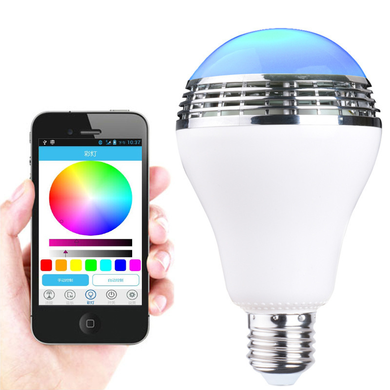 RGB E27 Remote Control Led Music Bulb Smart Light Speaker Led Bulb with Speaker WIFI B22  20W 10W 85-265V