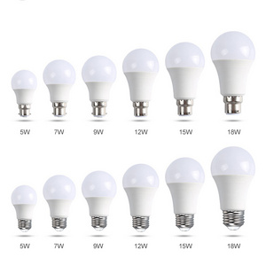 Best selling indoor lighting 220V china led bulb  A60 A55 A50  3 5 7 9 12 15 20 watt led bulb light E27 B22 2700-9000K