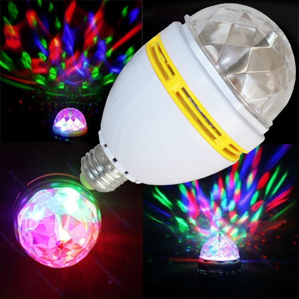 LED Red Blue Green Projection multi change color laser light Crystal Magic Ball Effect LED MINI RGB Stage Lighting