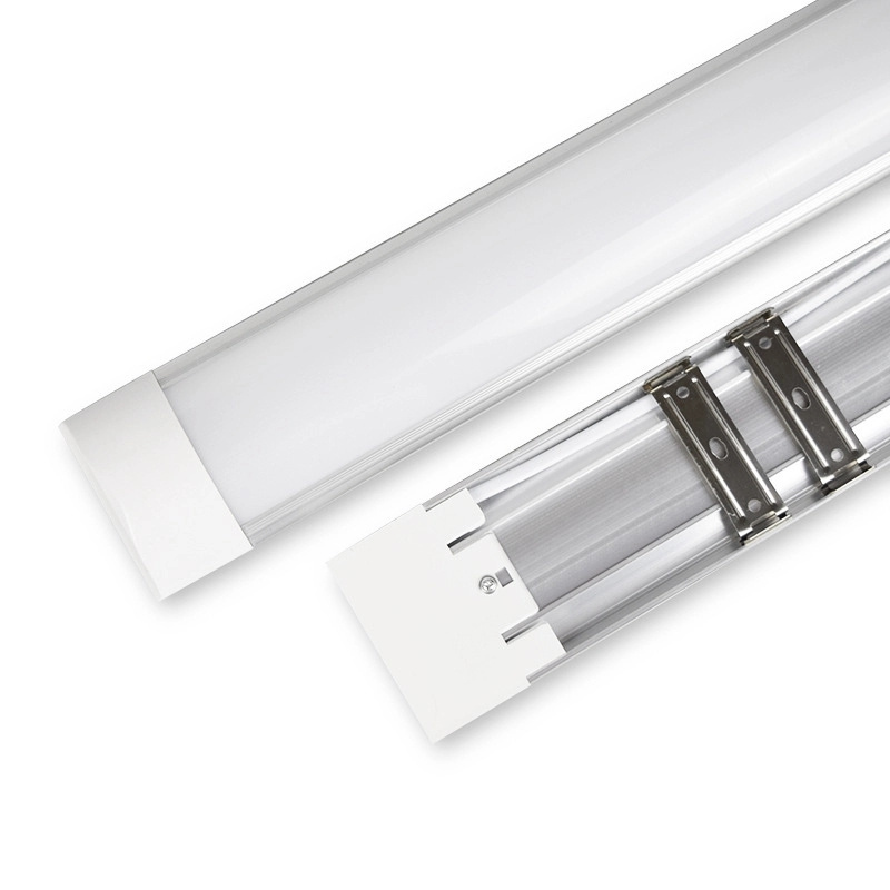 Supermarket Cold Storage Clear Cover IP65 Waterproof Fluorescent Lighting fixture T5 T8 2x28W Tri-proof LED Tube Lamp