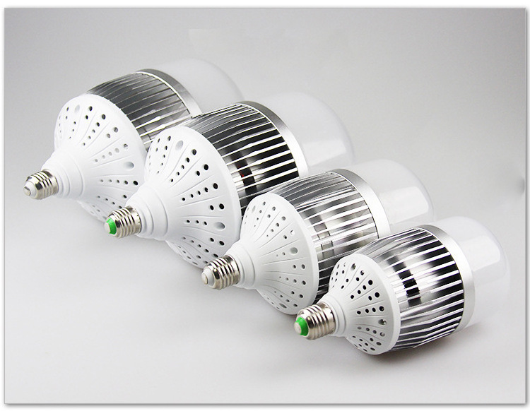 Ac85-265v High Power Led Bulb Area Light 80w 100 Watt Fin cooling bulb Die casting aluminum bulb for LED 150W 200W