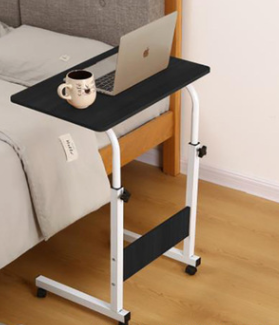 Bed beside table adjustable height computer desk lifting laptop table with wheels Folding computer desk Bed computer desk