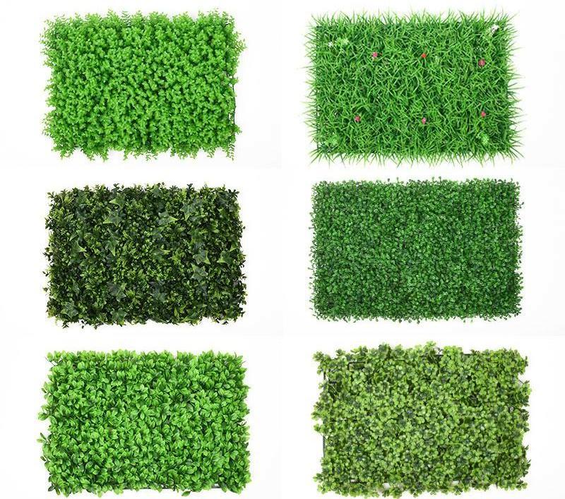 Simulation plant wall artificial plastic eucalyptus lawn Mini lawn 60X40CM Vertical garden plant wall grass decoration