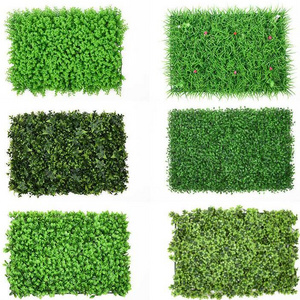 Simulation plant wall artificial plastic eucalyptus lawn Mini lawn 60X40CM Vertical garden plant wall grass decoration