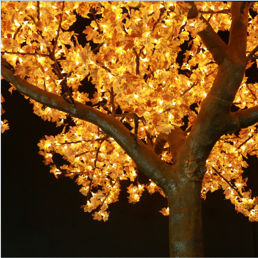 Outdoor led garden lights luminous holiday decorative maple tree LED light peach tree cherry tree