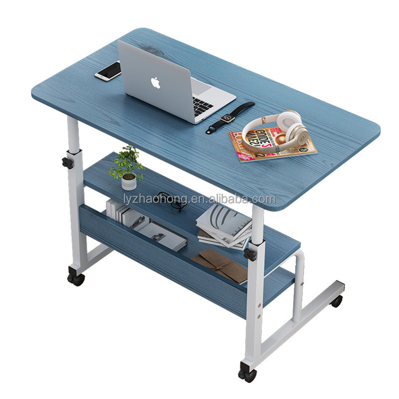 60X40CM Laptop computer desk bed with desk lazy student dormitory simple folding table bedside height adjustable computer desk