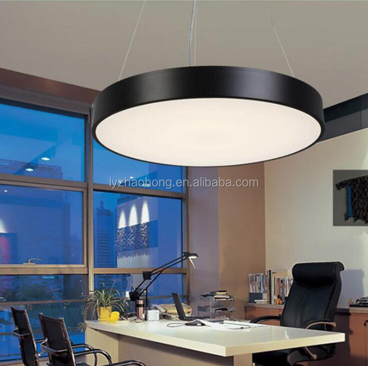 ceiling light led office pendant lamp indoor Circular office light  Black and white ceiling lamp Office strip lamp Hexagonal