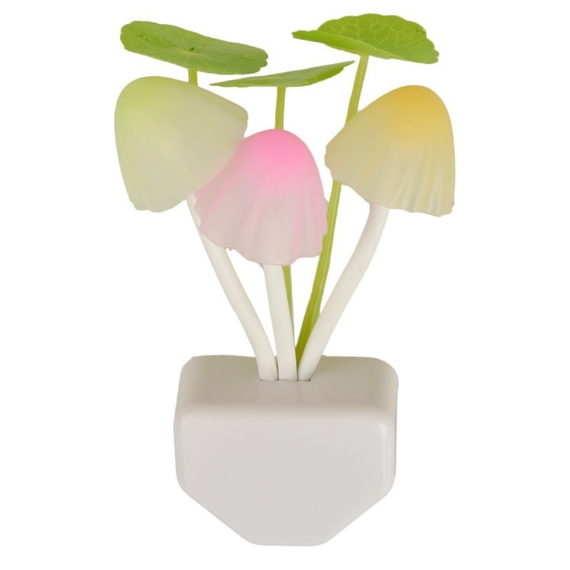 Indoor decoration artificial LED bonsai tree night scene string light for home hotel Led lotus leaf mushroom Nightlight