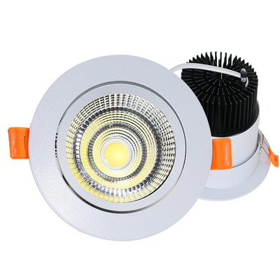 Led Housing Downlights Dimmable Ip65 Adjustable Waterproof Angled Die Cast Ceiling Fire Rated Cob Light Recessed Downlight