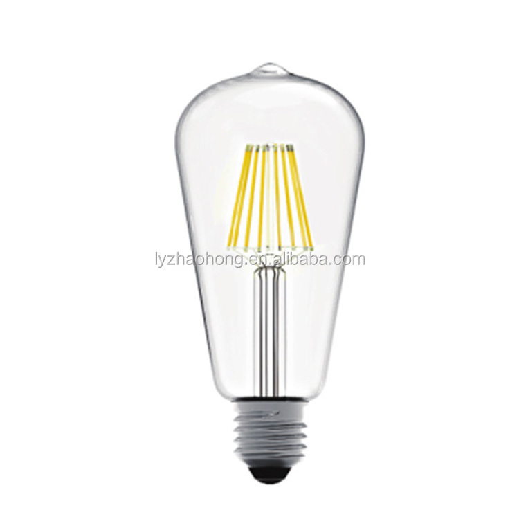 LED bulb light 4W/6W/8W indoor lamp led lighting bulb Led filament lamp C35 ST64 A60 LED Edison bulb  Candle filament lamp bulb