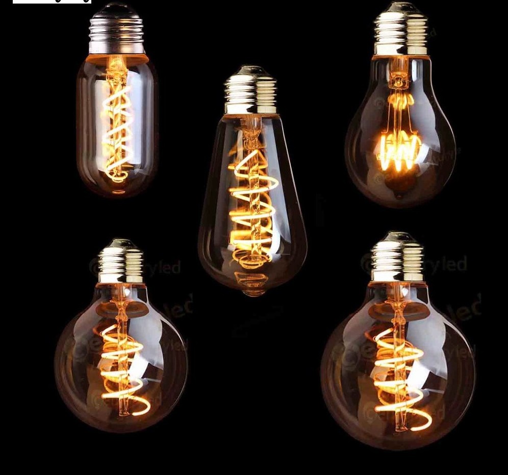 Candle lamp  Apical vesic 40 watt ST64 ST58 led vintage edison lamps e27 Tungsten Light Bulbs C35 Led filament lamp