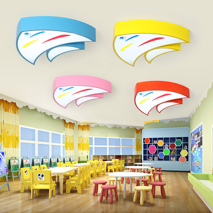 Hot Sales Bright Acrylic dimmable LED Ceiling Lights for children bedroom LED Ceiling Lamp Led moon star lamp Cartoon animals