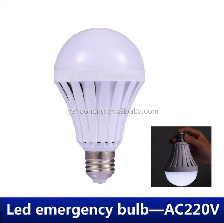 E27 B22 5W 7W 9W 12W 15W E27 85-265V Rechargeable Emergency Light Led Bulb 12W Human body infrared induction + light control A60