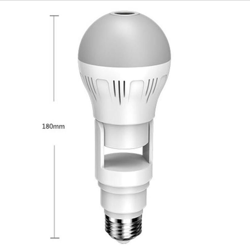 1080P HD 360-degree panoramic dual light source wide-angle camera bulb support motion detection two-way call remote viewing E27