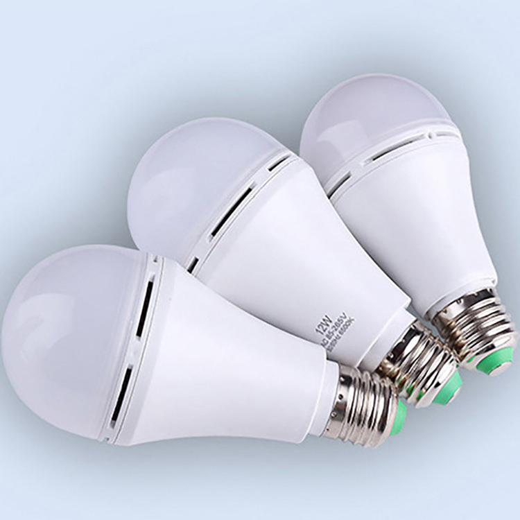 B22/E27 12W LED emergency bulb 220v/110v  Lithium battery bulb small waist emergency bulb Emergency charging light