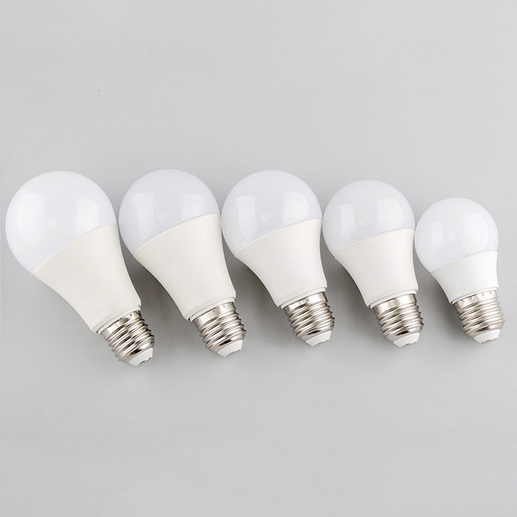 A60 A55 A50 B22/E27 LED bulb 220v/110v pc material Warm white cool white led bulb lamp raw material 3w 5w 7w 9w 12w 15w 18w 20W