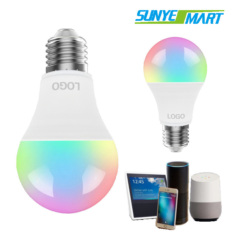 Google Home and Alexa Smart Home RGB Led Bulb Lighting for E26/27 Bulbs Graffiti A60 bulb WiFi light . Amazon link