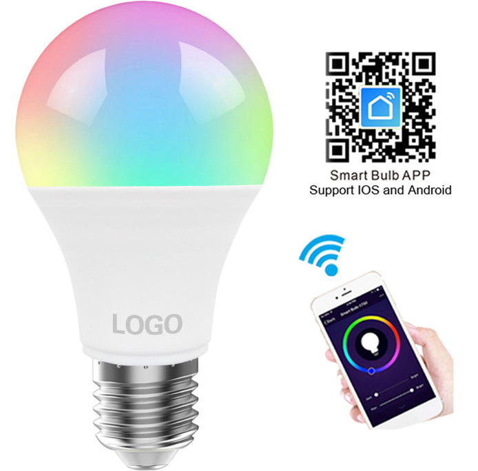 Google Home and Alexa Smart Home RGB Led Bulb Lighting for E26/27 Bulbs Graffiti A60 bulb WiFi light . Amazon link