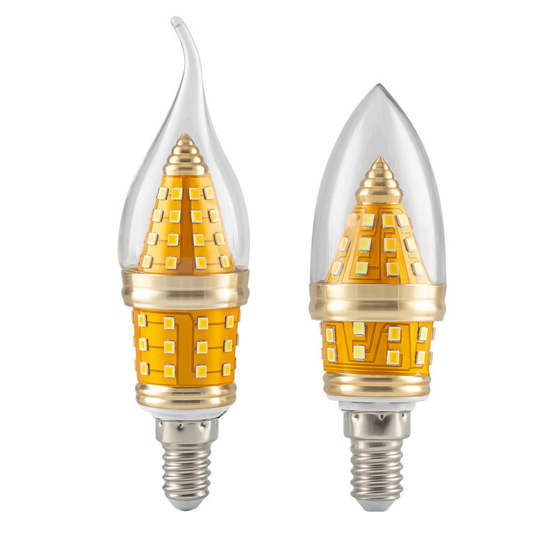 Led Candle Filament Lamp E12 E17 E14  6W Dimmable C35 Led Light Bulb 2700K 110V 220V 4W Apical vesicle  Tail light bulb