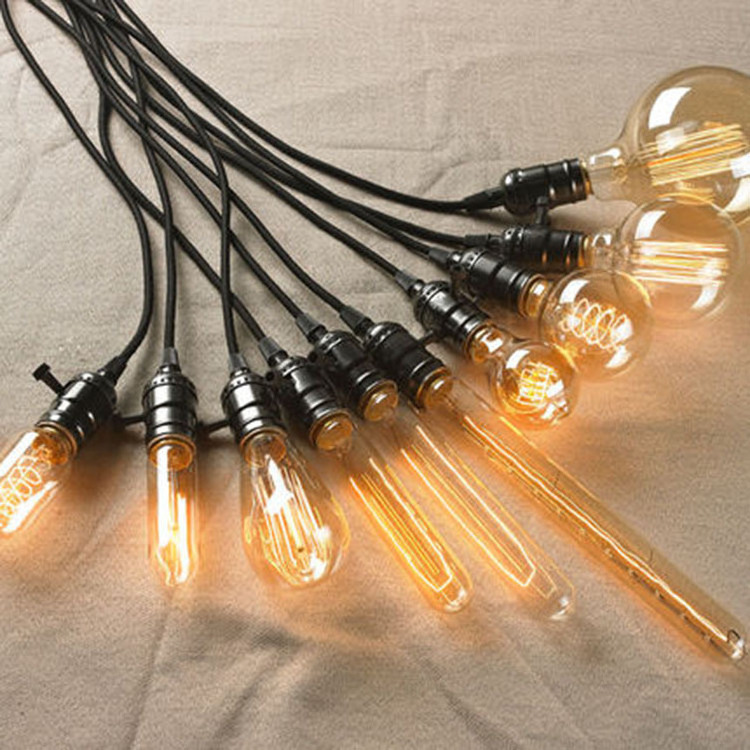 LED Edison Antique Bulb G45 LED Filament Bulb 2 Watt LED Bulb A19 T30 T45 ST58 ST64 G80 G95 G125 C35 vesicle  pull tail