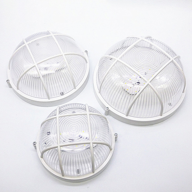 Waterproof moistureproof light round net balcony ceiling light outdoor lamp round bulkhead lights wall lamp middle oval E27