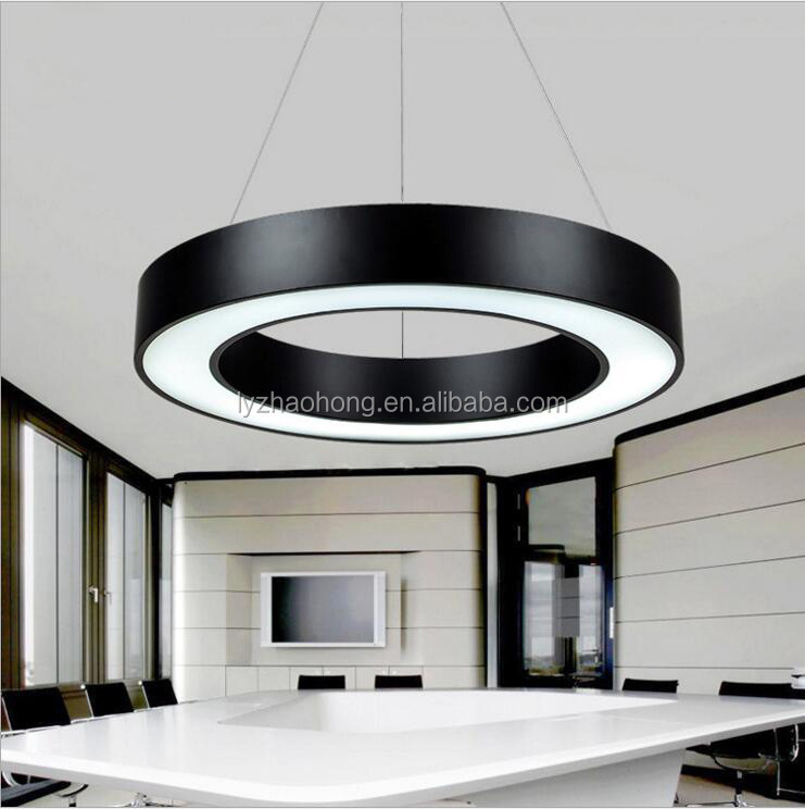 ceiling light led office pendant lamp indoor Circular office light  Black and white ceiling lamp Office strip lamp Hexagonal