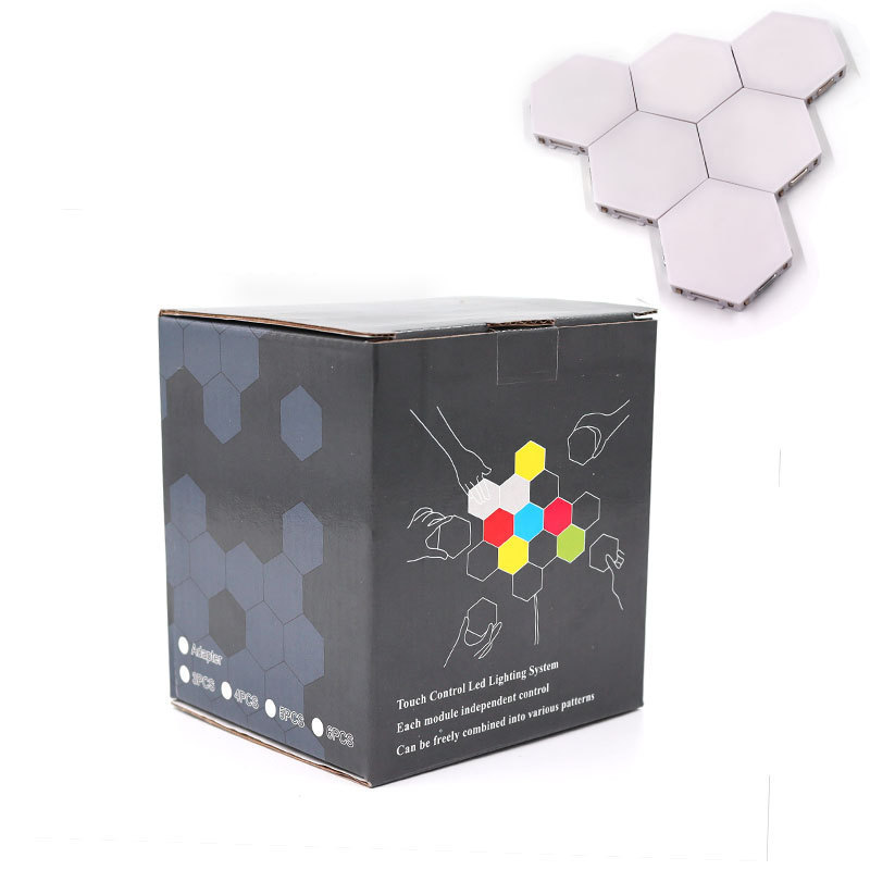 RGB Creative Indoor Light Touch Induction Modular Decorative DIY Quantum Hexagonal Led Honeycomb Light