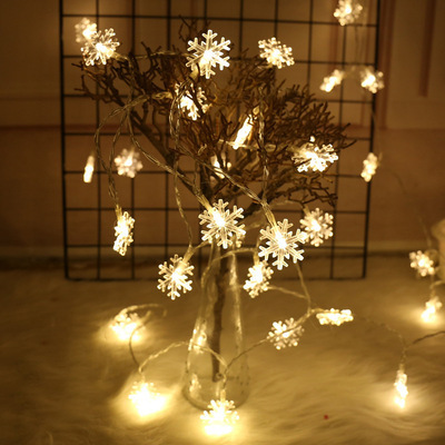 3.5M LED Star Moon String Lights Gypsophila heart-shaped snowflake lamp Energy-saving pine cone small lantern